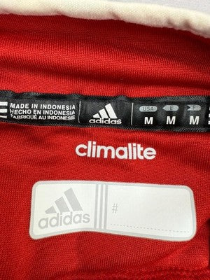 Adidas Men's Power Red Climalite Track Jacket M Full Zip