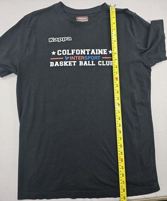Kappa Black Basketball Men's XXL Short Sleeve Crewneck T-Shirt