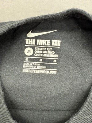 Nike Men's Black Athletic Cut Cotton Crewneck Short Sleeve T-Shirt M