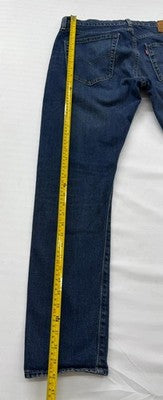 Levi's 512 Slim Taper Jeans Men W34 L32 Dark Wash Stretch