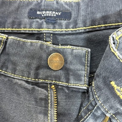 Burberry London Mens Dark Grey Straight Jeans Size 32Wx38L Free Shipping