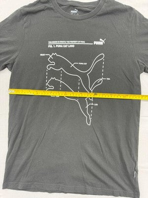 Puma Men's Black Graphic Short Sleeve T-Shirt S 58651-01