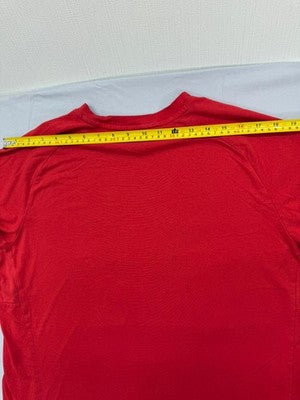 Puma Red Cotton T-Shirt XL Men's Short Sleeve Crew Neck