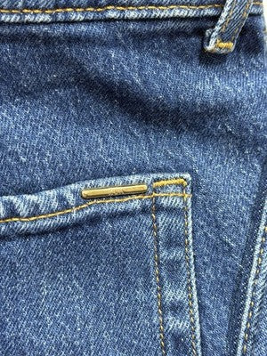 Zara Wide Leg Women Jeans Button Fly High Rise Front Pockets
