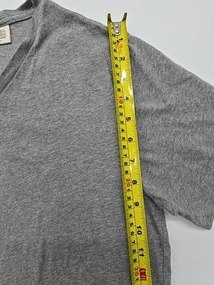 Levi's Men Heather Gray V-Neck T-Shirt Size M Regular Cotton Jersey