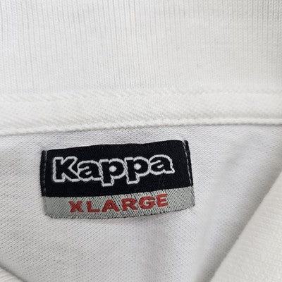 Kappa Men's White Cotton Polo Shirt Large Regular Fit Short Sleeve