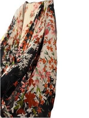 Zara Woman Zw Collection Ruffled Dress Size M Open Slit Elegant