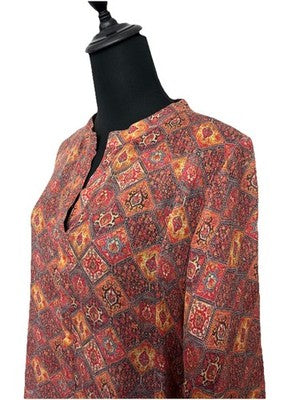 Beautiful Printed Long Maxi Dress Size Large