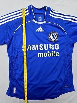 Adidas Men's Blue Soccer Jersey Short Sleeve Crewneck Size L
