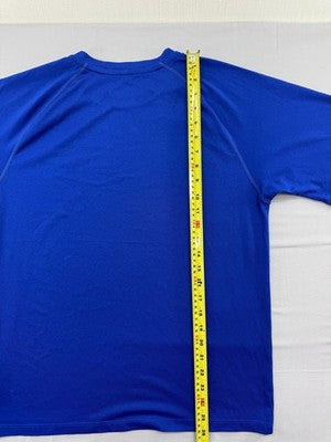 Adidas Climalite Blue S Short Sleeve T-Shirt 100% Polyester