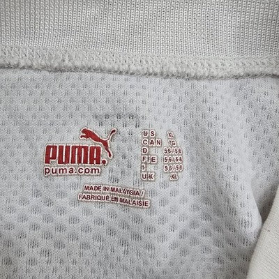 Puma Men's White XL Mock Neck Short Sleeve Mesh T-Shirt