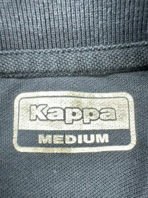 Kappa Men's Navy Blue Polo Shirt Medium Short Sleeve Cotton