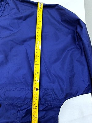 Helly Hansen Men's Navy L Waterproof Rain Jacket Hood Workwear
