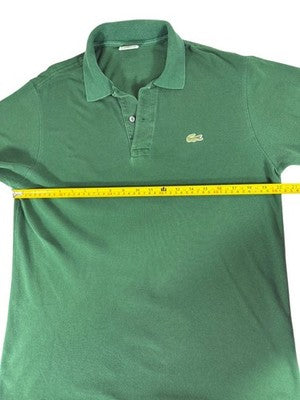 Lacoste Men's Green Polo Shirt Classic Fit Short Sleeve Cotton Size 4