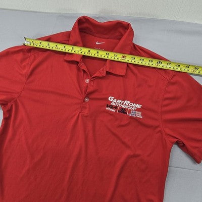 Nike Red XL Golf Polo Dri-FIT Short Sleeve Men's