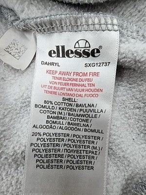 Ellesse Men's Grey M Hoodie Drawstring Long Sleeve Logo