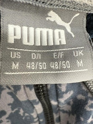 Puma Ess+ Camo Navy Zip Hoodie Men's M Regular Fit Cotton Blend