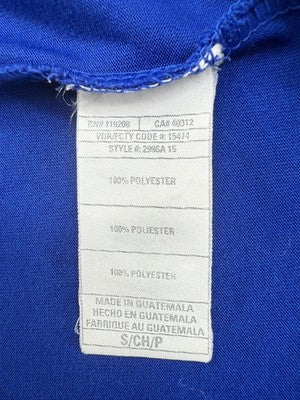 Adidas Climalite Blue S Short Sleeve T-Shirt 100% Polyester