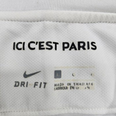 Nike PSG Paris Saint-Germain White Soccer Jersey Men's L Dri-FIT