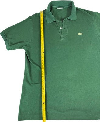 Lacoste Men's Green Polo Shirt Classic Fit Short Sleeve Cotton Size 4