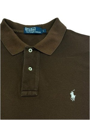 Polo Ralph Lauren T-Shirt Men's Size L Faded Brown 100% Cotton