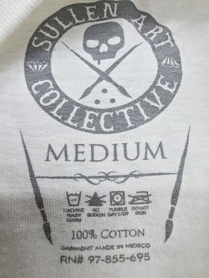 Sullen White Tattoo Crewneck Short Sleeve Medium T-Shirt