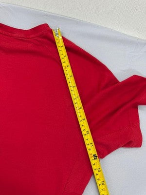 Puma Red Cotton T-Shirt XL Men's Short Sleeve Crew Neck