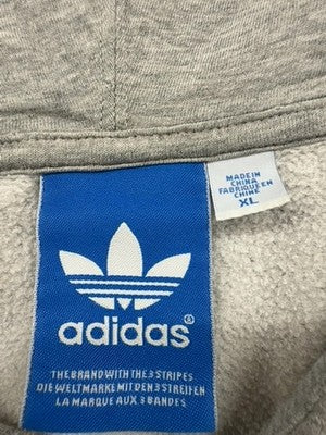 Adidas Essentials Big Logo Grey Hoodie XL Men French Terry