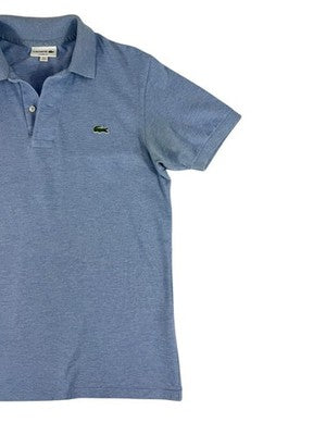 Lacoste Blue Polo Shirt Small Classic Fit Cotton Pique