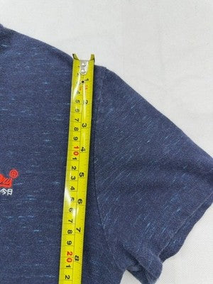Superdry Orange Label Navy M Men's Short Sleeve Crew Neck T-Shirt Embroidered