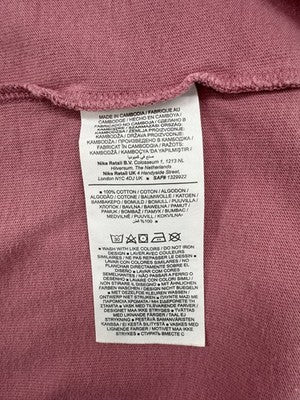 Nike The Nike Tee Men's L Light Mauve Cotton Short Sleeve Loose Fit