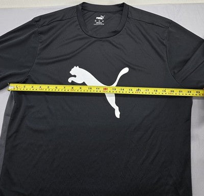 Puma Essentials Men's XXL Black Short Sleeve Tee Cat Logo