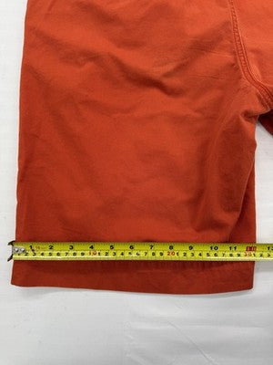 Lacoste Orange Cotton Bermuda Shorts Men's 33/35W 10" Inseam Logo