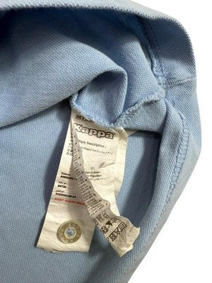 Kappa Men's Light Blue Polo Shirt Large Short Sleeve Cotton