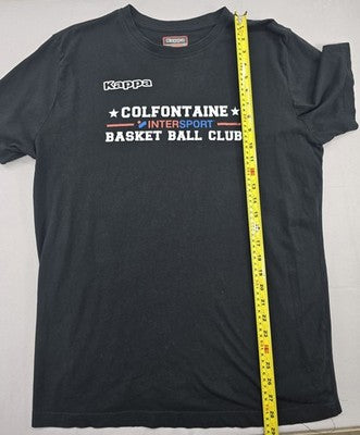 Kappa Black Basketball Men's XXL Short Sleeve Crewneck T-Shirt