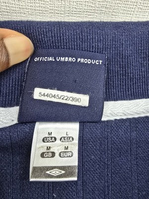 Umbro Men's Navy Short Sleeve Polo Shirt M 38/40 Cotton Blend