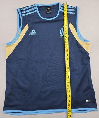 Adidas Vintage Navy Soccer Training Vest Climalite Outdoor[1]