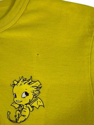 Vintage 24Hr TV Yellow Angel Anime T-Shirt M Women Cotton Crew Neck