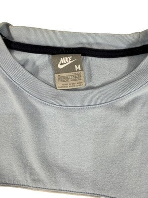 Nike SB Grey Stripe Crewneck Short Sleeve Cotton T-Shirt M