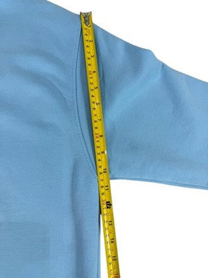 Reebok Light Blue Crewneck Fleece Sweatshirt Medium Men