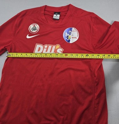 Nike Men's L Red Dri-FIT Soccer Jersey Short Sleeve Mesh