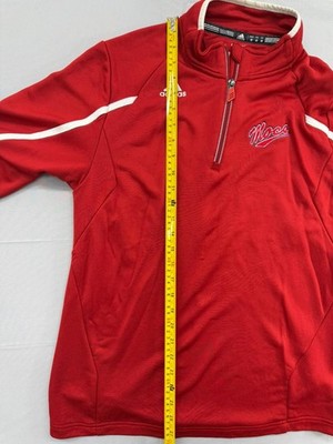 Adidas Men's Power Red Climalite Track Jacket M Full Zip