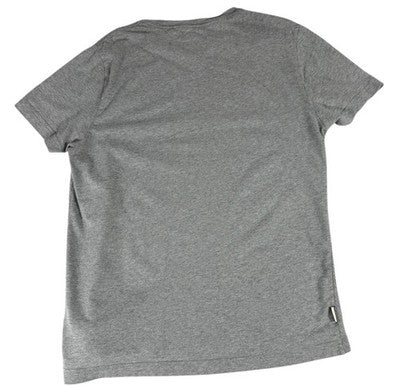 Tommy Hilfiger Men's Grey Stripe Short Sleeve M Cotton T-Shirt Logo