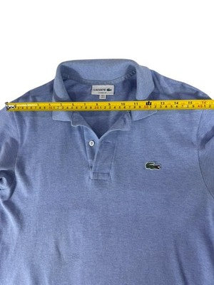 Lacoste Blue Polo Shirt Small Classic Fit Cotton Pique