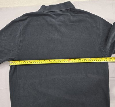 Nike Men's Black Cotton Polo Shirt Short Sleeve M Button Closure