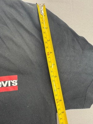 Levi's Men's Black Cotton Logo T-Shirt M Short Sleeve Crew Neck