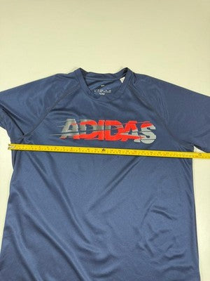 Adidas Men's Climalite Navy Blue Crew Neck Short Sleeve T-Shirt XL