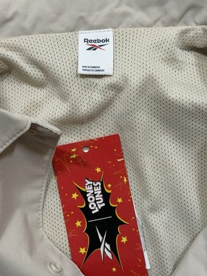 NWT Unisex Reebok Looney Tunes Jacket Beige Casual