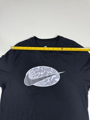 Nike Men's Black Graphic Print Short Sleeve Crew Neck T-Shirt Size S