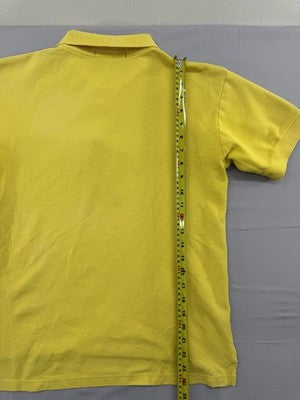 Polo Ralph Lauren Yellow Men's M Short Sleeve Polo Shirt Cotton